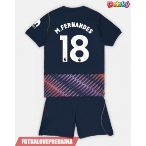 Lacne Dětský Futbalové dres Tottenham Hotspur Mateus Fernandes #18 2026-27 Krátky Rukáv - Preč (+ trenírky)
